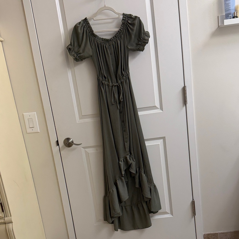 Stellah High-Low Peasant Dress